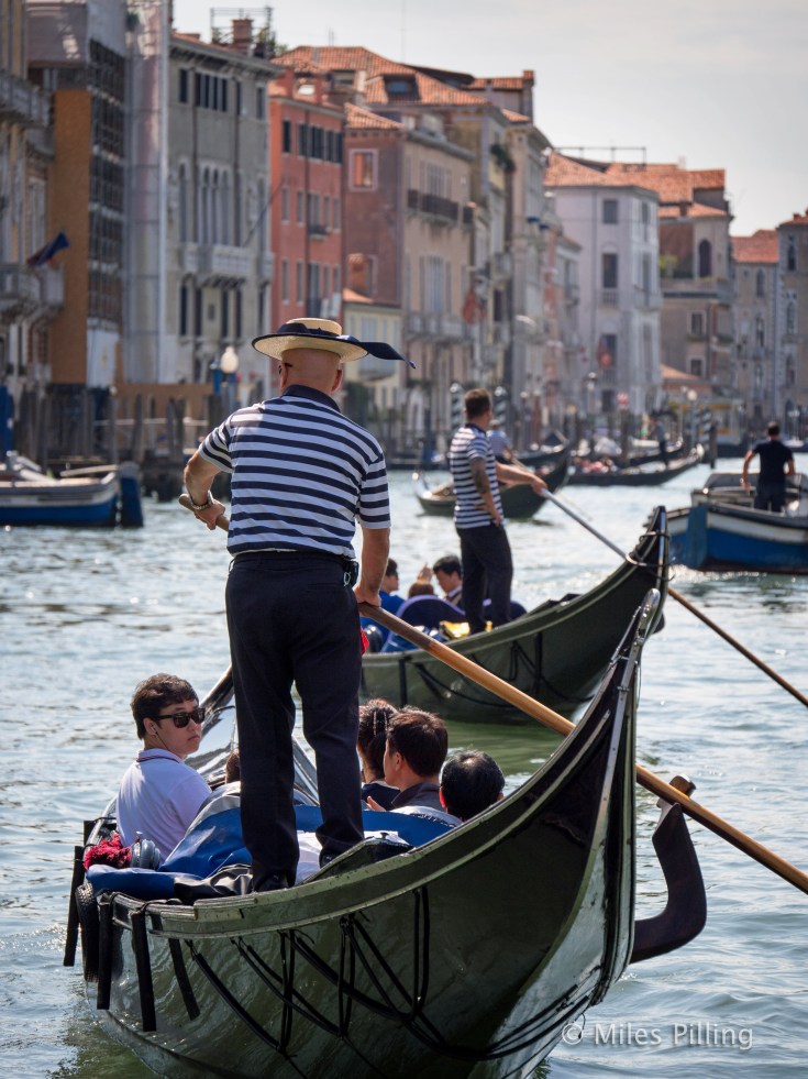Heavy traffic on the Grand Canal