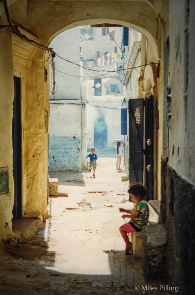 Children in Chefchaouen, Morocco, 1997